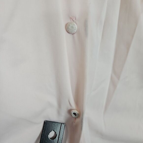 SHADOWLINE Lg Pink Embroidered Bed Jacket Top Lingerie Silky Nylon Vintage - Picture 3 of 11